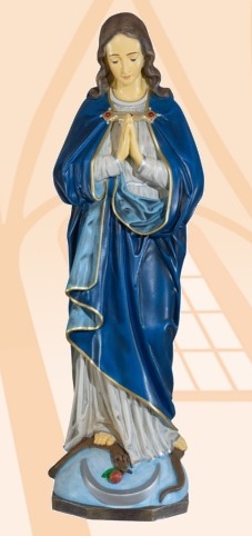 NEPOŠKVRNENÁ PANNA MÁRIA 418K - 63 CM