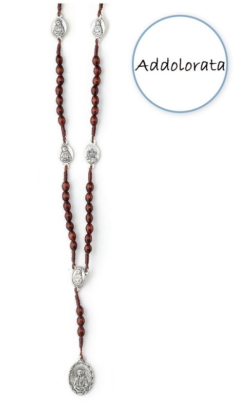 Ruženec drevený, v čiernej farbe