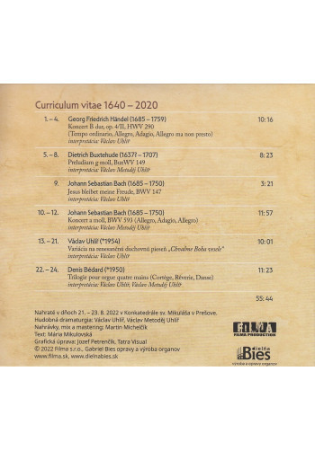 CD - Curriculum vitae 1640 - 2020