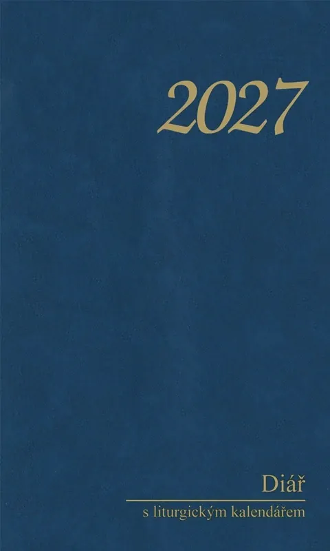 Diář s liturgickým kalendářem 2027, kapesní, modrý