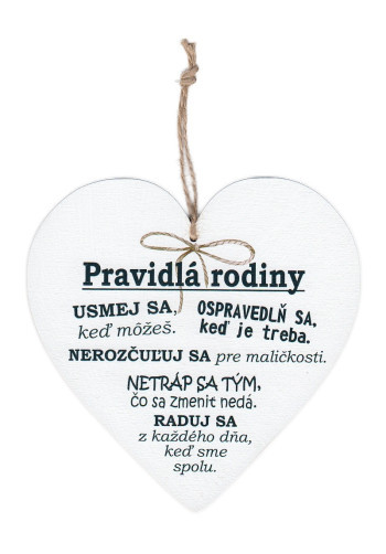 Drevené srdce (1515) Pravidlá rodiny
