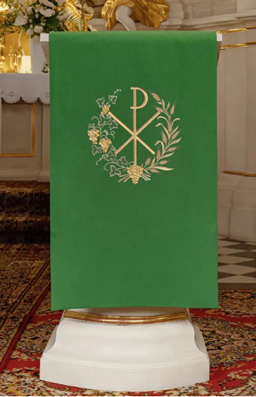 Prikrytie na ambónu, zelené