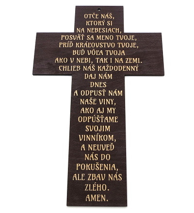 Kríž drev. (ON02) GRAVER - Otče náš...