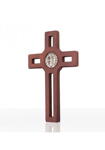 Kríž (S01.18.02) Benediktínsky - hnedý