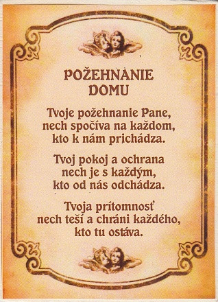 Magnetka drev. (841) - Požehnanie domu