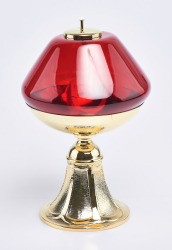 Lampa olejová - červená 1487