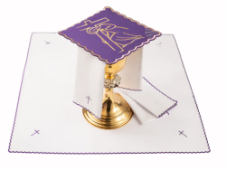 Kalichov� s�prava, fialov�, zlat� lem