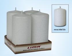 Adventn sviece, 4 ks, mraziv biela, 0777/32z