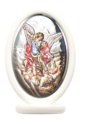 Drevený obrázok stojanový, Sv. Michal Archanjel