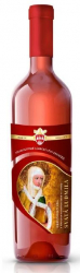 Omšové víno Svätá Ľudmila - Cabernet Moravia, moravské zemské víno, suché, ružové, AZVK