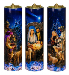 Sviece olejové Triptych BOŽIE NARODENIE