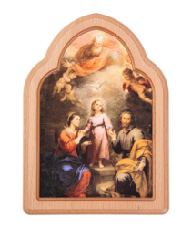 Obraz na bukovom dree, Svätá rodina