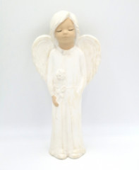 Anjel sadrový (230) - biely