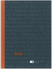 Bible EP s DT, mal formt , pevn vazba, edo-oranov