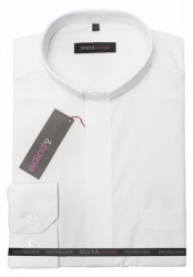 Košeľa biela POPELINA, 55% bavlna, dlhý rukáv, veľ. L