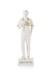 Carlo Acutis (ST201-AC) biela - 10 cm