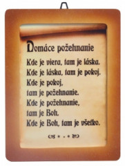 Citt na dreve (491A): Domce poehnanie