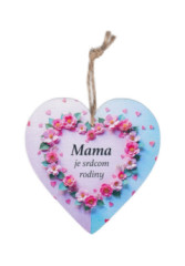 Dreven� srdce: Mama je srdcom rodiny (magnetka)