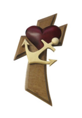 Drevorezba (LK12-H) Srdce, Kotva Kr� - �erven� srdce