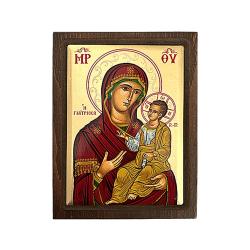 Ikona s dreveným rámom Panna Mária s dieťaťom