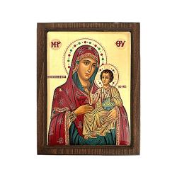 Ikona s dreveným rámom Panna Mária s dieťaťom