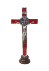 Kr� na postavenie (PG270) Benedikt�nsky - strieborno-�erven�