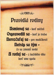 Magnetka drev. (845) - Pravidl rodiny