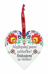 Dreven sredce (MZ022-6) Najlepej pani uiteke (magnetka)