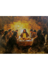 Obraz na dreve (40x30) Posledn� ve�era