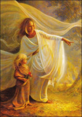 Obraz na dreve: Anjel a diea (40x30)
