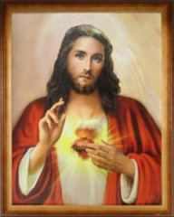 Obraz (W001) Srdce Pána Ježiša 45,5 x 35,5