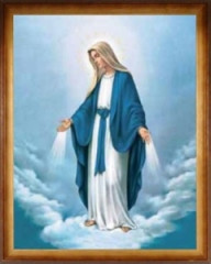 Obraz (W056) Panna Mária Zázračnej medaily 45,5 x 35,5