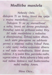 Obrzok s modlitbou (LV-A7) Modlitba manela