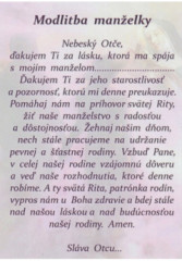 Obrzok s modlitbou (LV-A7) Modlitba manelky