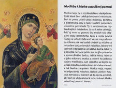Obrzok s modlitbou (Z002) Matka ustavinej pomoci