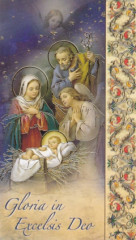 Obrázok vianočný bez textu (VALE 263) - Svätá rodina + anjel