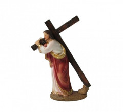 Pán Ježiš s krížom (3651) - 14 cm