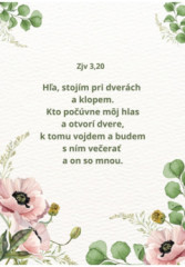 Pozdrav s cit�tom (B26-V12) Zjv 3,20