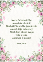 Pozdrav s cit�tom (B26-V16) Nm 6,24-26