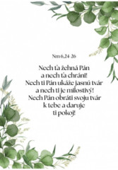 Pozdrav s cit�tom (B26-V17) Nm 6,24-26