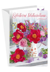 Pozdrav s textom (75-9025) 3D efekt - Srde�n� blaho�elanie