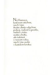 Pozdrav s textom STIVA_B (19-485) - Vianon