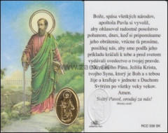 RCC kartika s modlitbou k sv. Pavlovi (RCC536SK)