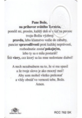 RCC kartika s modlitbou (RCC 762 SK) Svt Tarzcius