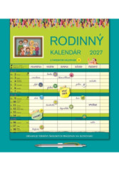 Rodinn� kalend�r 2027 s farebn�mi n�lepkami (n�stenn�) / SG