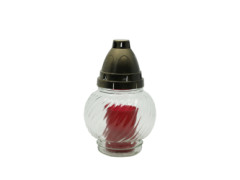 Skleněná lampa "KOULE" 50g bílá - 0303