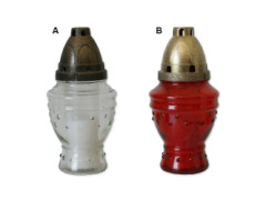 Sklenn lampa "Sklennka" 100g B - erven - 0335