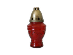 Sklenn lampa "Sklennka" 100g B - erven - 0335
