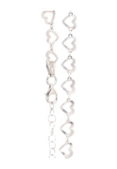 Strieborn� n�ramok srdie�ko / 18+3 cm