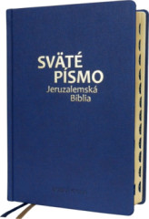 Sväté písmo - Jeruzalemská Biblia (ve¾ký formát) - modrá so zlatorezom